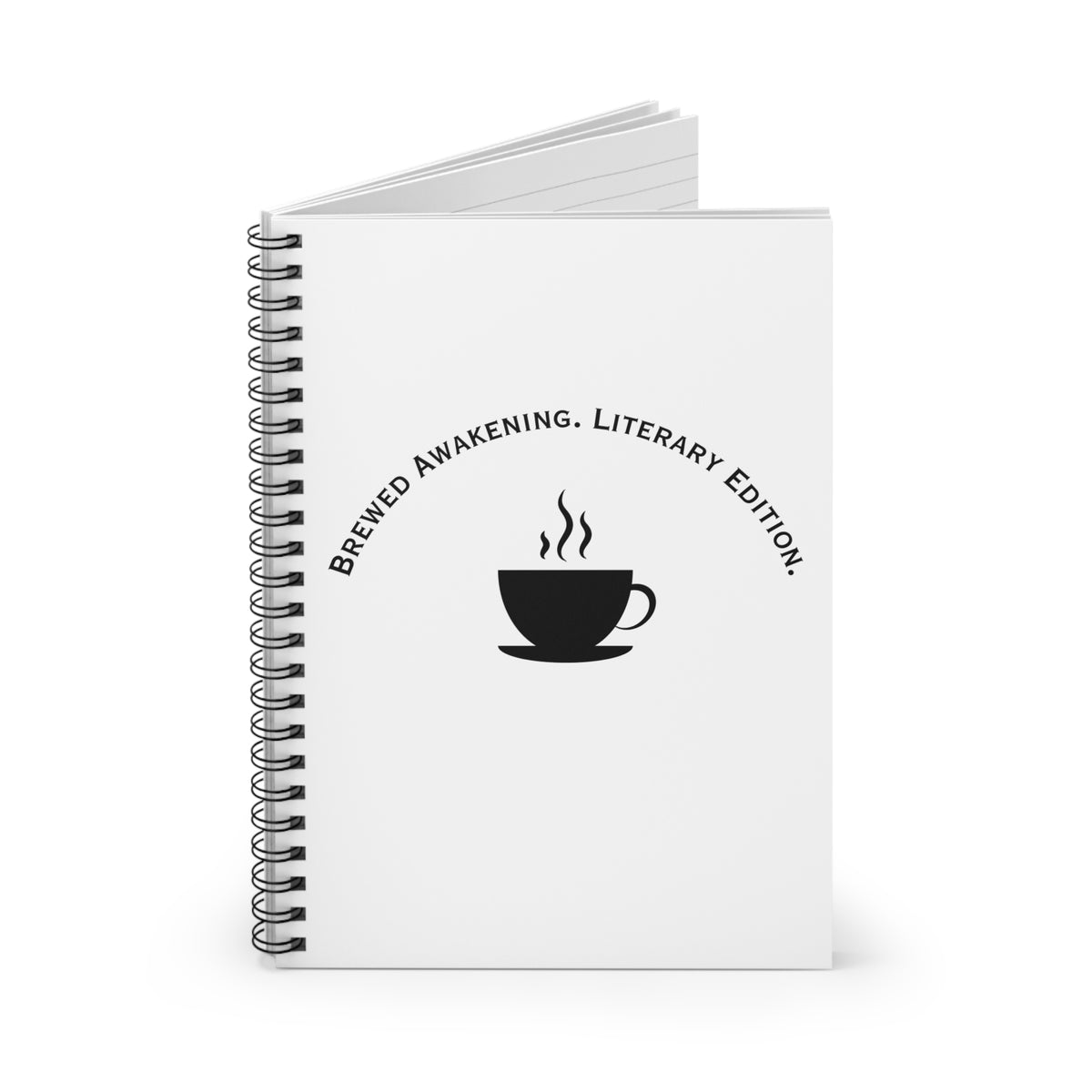 Brewed Awakening. Literary Edition. Spiral Ruled Journal